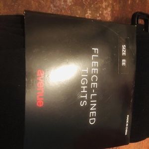 Fleece tights plus size